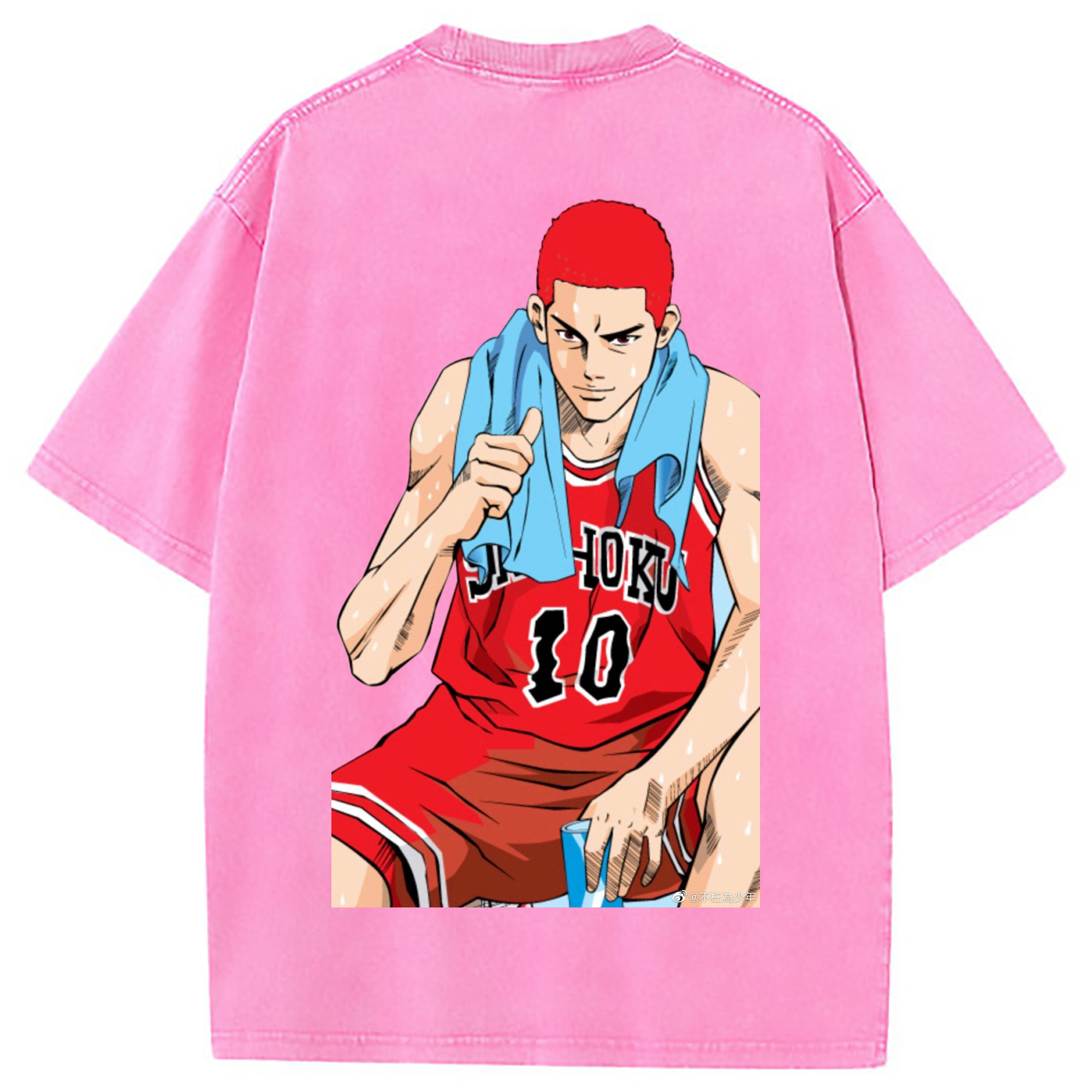 （画像用） SLAM DUNK／スラムダンク 綿100% ヴィンテージ風 半袖Tシャツ（背面プリント）